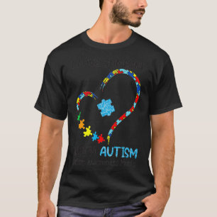 Camiseta Eu amo alguém com autismo Mês de Consciência