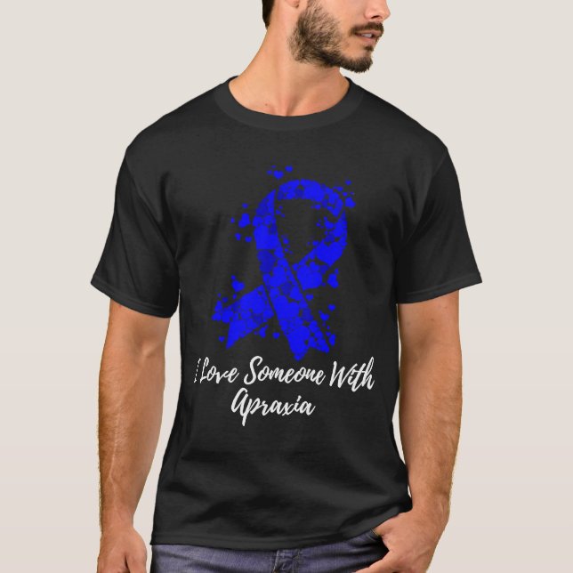 Camiseta Eu Amo Alguém Com Consciência Apraxia (Frente)