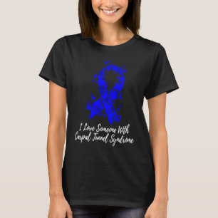 Camiseta Eu Amo Alguém Com Conscientização da Síndrome do T