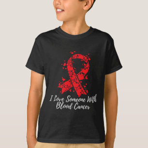 Camiseta Eu Amo Alguém com Conscientização do Câncer no San