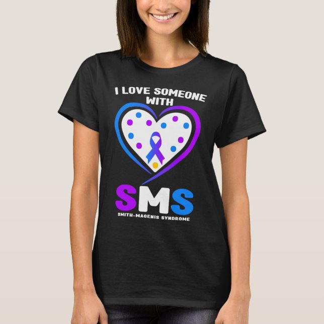 Camiseta Eu Amo Alguém Com Conscientização Sobre a Síndrome (Frente)