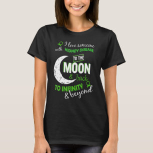 Camiseta Eu Amo Alguém Com Doença Renal Fita Awarene