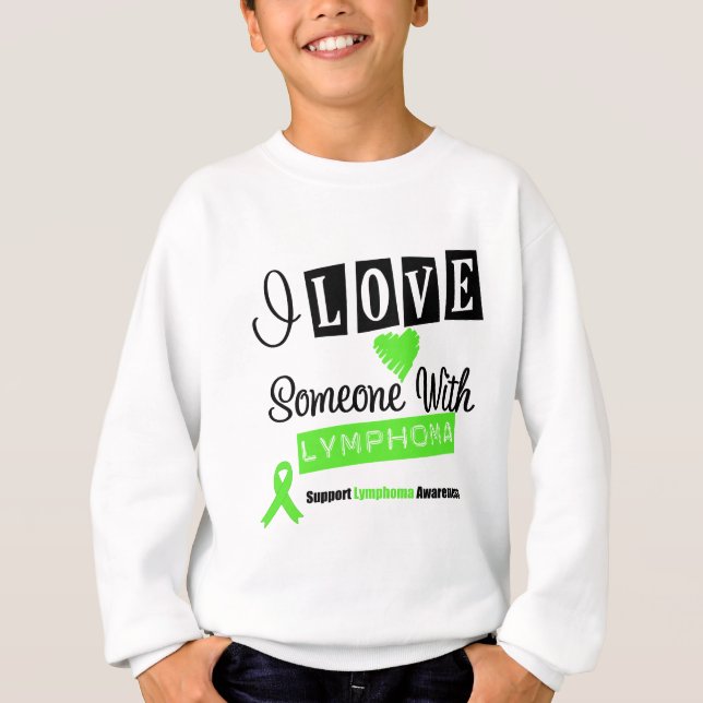 Camiseta Eu Amo Alguém Com Linfoma (Frente)