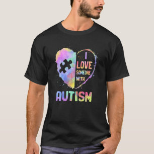 Camiseta Eu Amo Alguém Com Mês da Conscientização do Autism