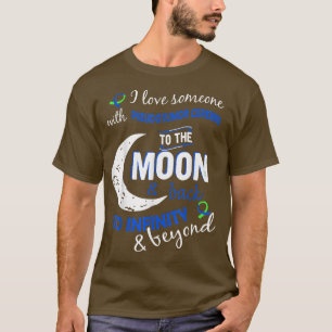 Camiseta Eu Amo Alguém Com Pseudotumor Cerebri Verde Azul