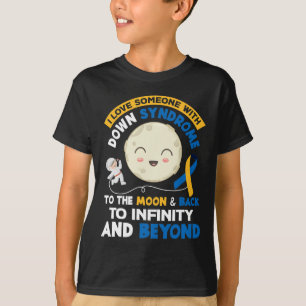 Camiseta Eu Amo Alguém Com Síndrome de Down Trisomy 21 T21