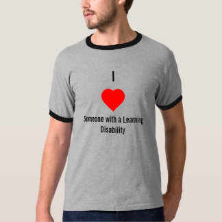 Camiseta Eu amo alguém com uma dificuldade de aprendizagem