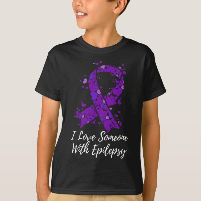 Camiseta Eu Amo Alguém Que Lida Com A Consciência Da Epilep (Frente)
