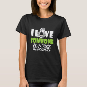 Camiseta Eu Amo Alguém Rara Zebra Rara Sensibilização D