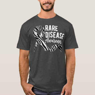 Camiseta Eu Amo Alguém Rara Zebra Ribbon Rare Doença Awa