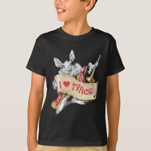 CAMISETA EU AMO ALICE NO PAÍS DE AS MARAVILHAS