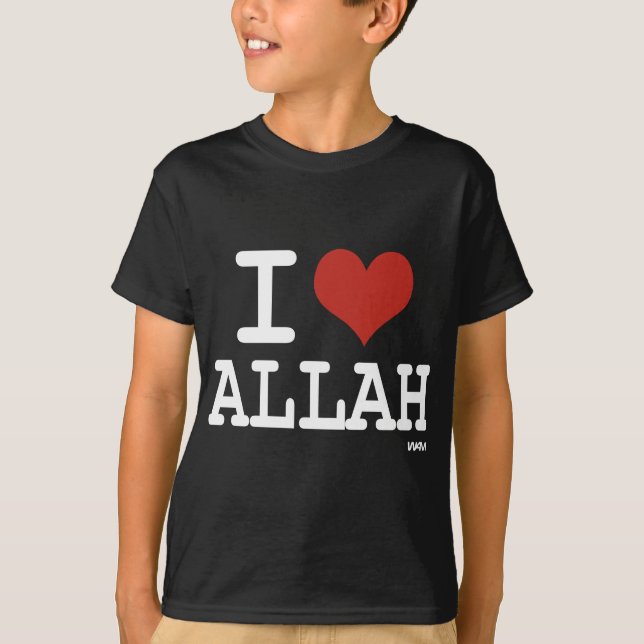 Camiseta Eu amo Allah (Frente)