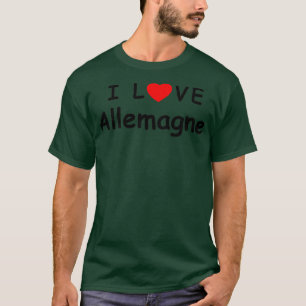 Camiseta Eu amo Allemagne agora 1