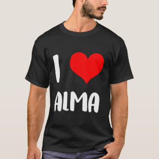 Camiseta Eu Amo Alma Desculpe Senhoras Caras Corações 3