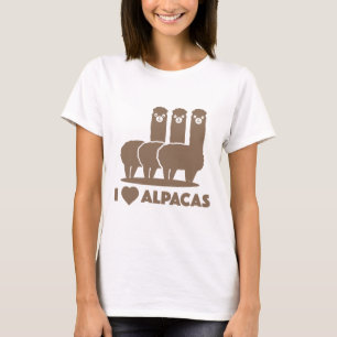 Camiseta Eu Amo Alpacas