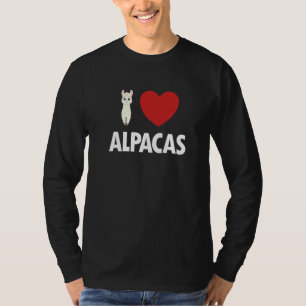 Camiseta Eu Amo Alpacas Pako Lama Huacaya Alpaca Breeder Al