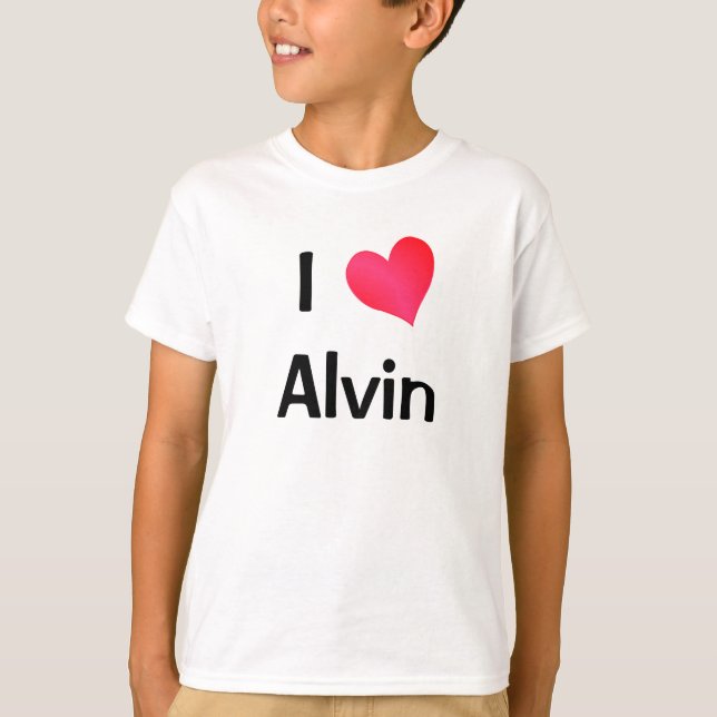 Camiseta Eu Amo Alvin (Frente)