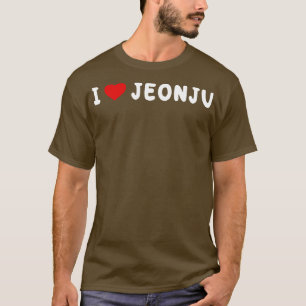 Camiseta Eu Amo Amantes de Jeonju Coreia do Sul