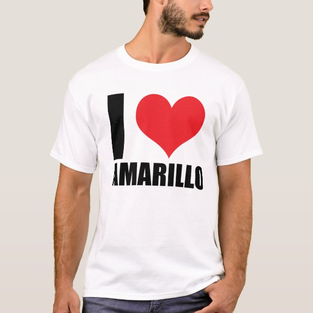 Camiseta Eu amo Amarillo (Frente)