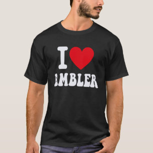 Camiseta Eu Amo Ambler Alaska Coração Souvenir AK Orgulho d