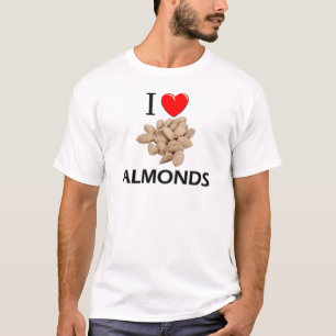 Camiseta Eu amo amêndoas