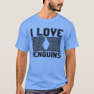 Camiseta Eu amo amigos pinguins
