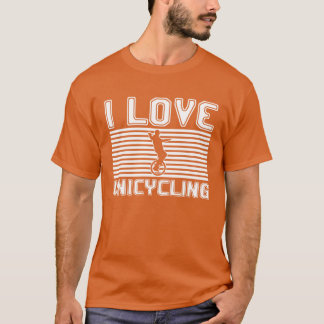Camiseta Eu amo amigos que andam de monociclo