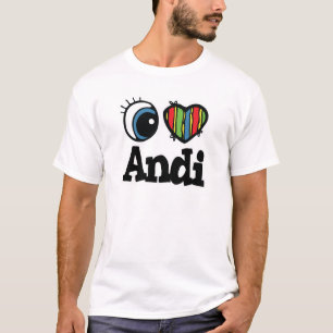 Camiseta Eu Amo (Amo) Andi