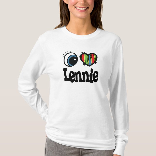 Camiseta Eu Amo (Amo) Lennie (Frente)