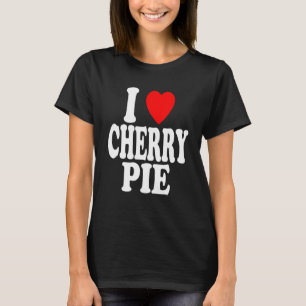 Camiseta Eu Amo (Amo) Torta de Cereja