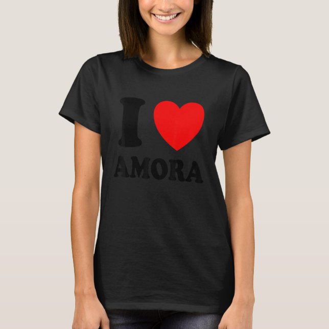 Camiseta Eu Amo Amora (Frente)