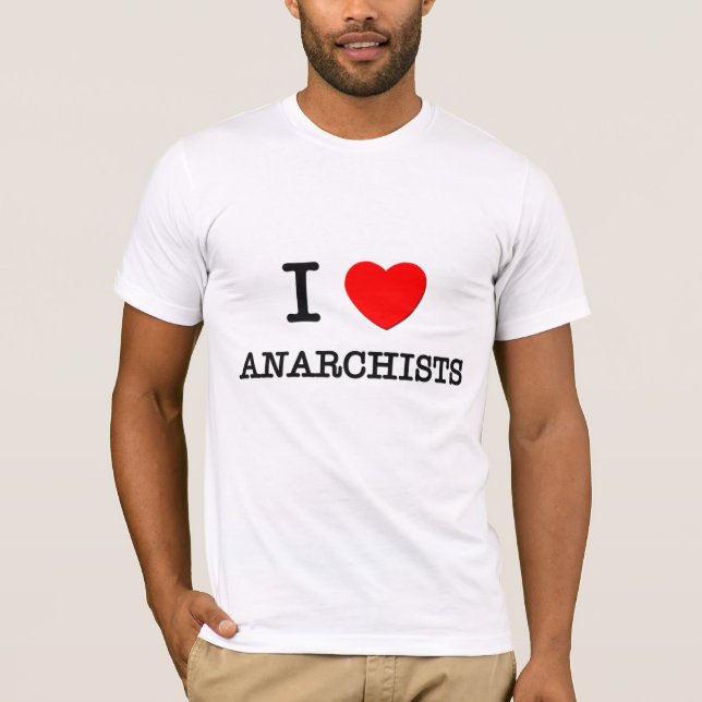 Camiseta Eu amo anarquistas (Frente)
