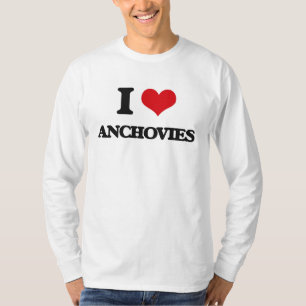 Camiseta Eu amo anchovas