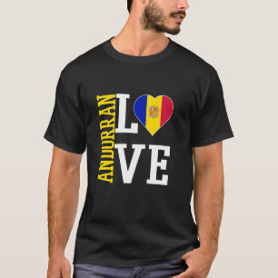 Camiseta Eu Amo Andorra Com Orgulho Andorrano Bandeira Ando