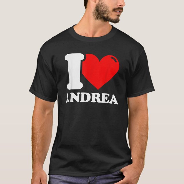 Camiseta Eu Amo Andrea (Frente)