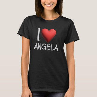 Camiseta Eu Amo Angela Nome Mulher Personalizada Amiga