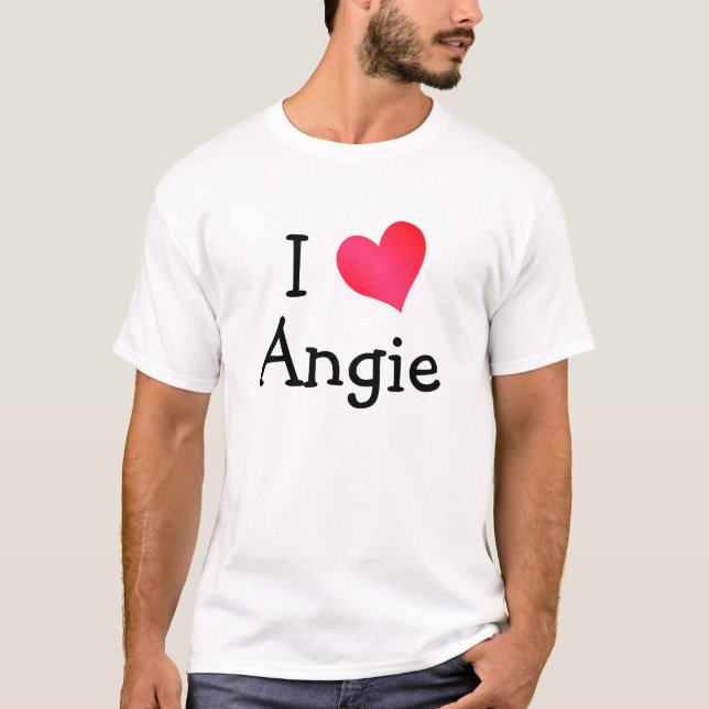 Camiseta Eu Amo Angie (Frente)