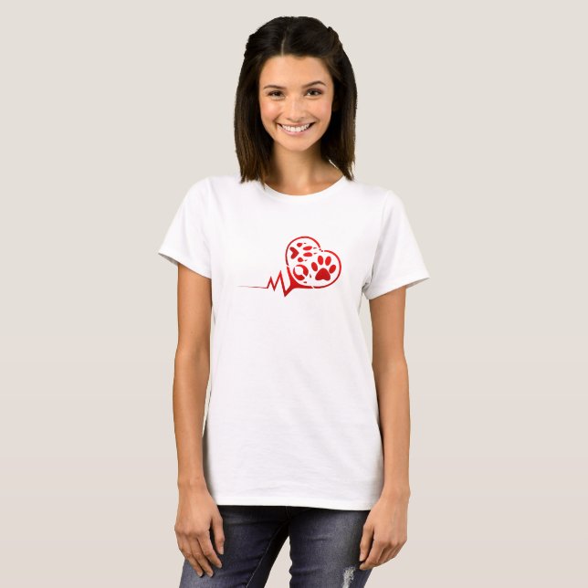 Camiseta eu amo animais (Frente Completa)