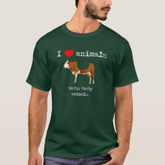 Camiseta Eu amo animais