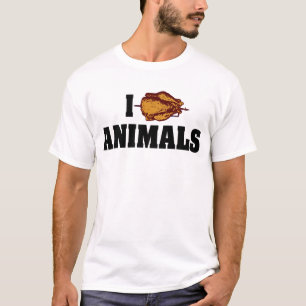 Camiseta Eu Amo Animais de Coração - Amantes de Churrasco