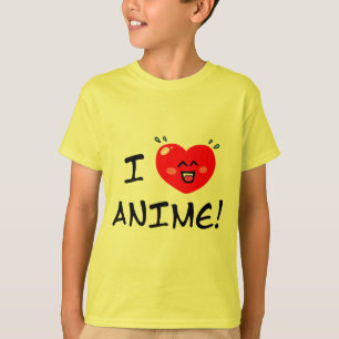 Camiseta Eu Amo Anime