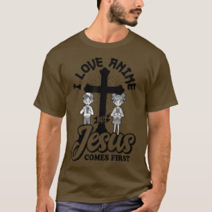 Camiseta Eu Amo Anime Mas Jesus Vem Primeiro, Anime Lover, 