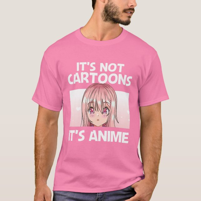Camiseta Eu Amo Animes E Comidas Japonesas - Kawaii Otaku - (Frente)