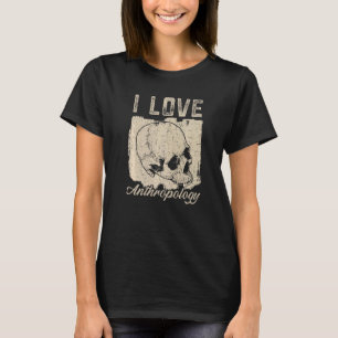 Camiseta Eu Amo Antropologia Professora Ciência Antropóloga