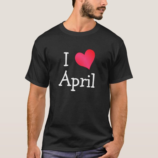 Camiseta Eu Amo April (Frente)