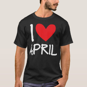 Camiseta Eu Amo April Nome Menina Personalizada Mulher BFF