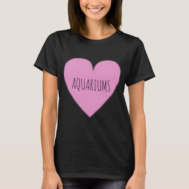 Camiseta Eu amo aquários (Frente)