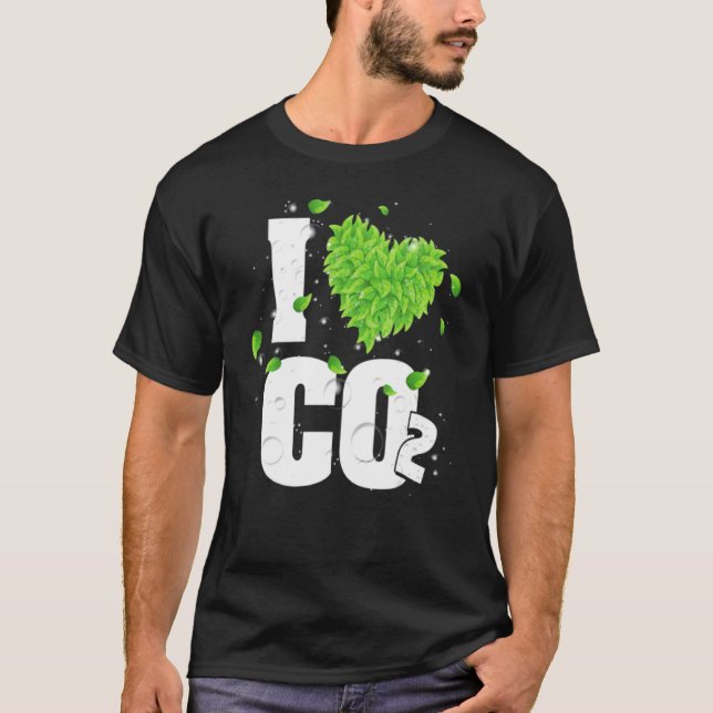 Camiseta Eu Amo Ar Respirador De Co2 Para Plantas Dióxido D (Frente)