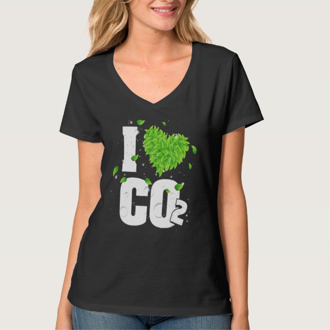 Camiseta Eu Amo Ar Respirador De Co2 Para Plantas Dióxido D (Frente)