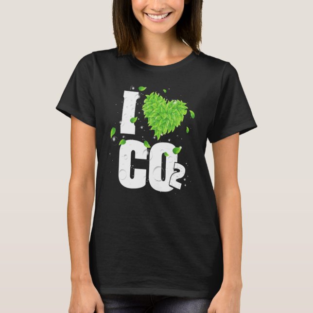 Camiseta Eu Amo Ar Respirador De Co2 Para Plantas Dióxido D (Frente)